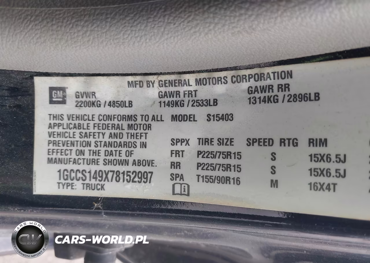 2007 Chevrolet Colorado VIN:1GCCS149X78152997 - 9