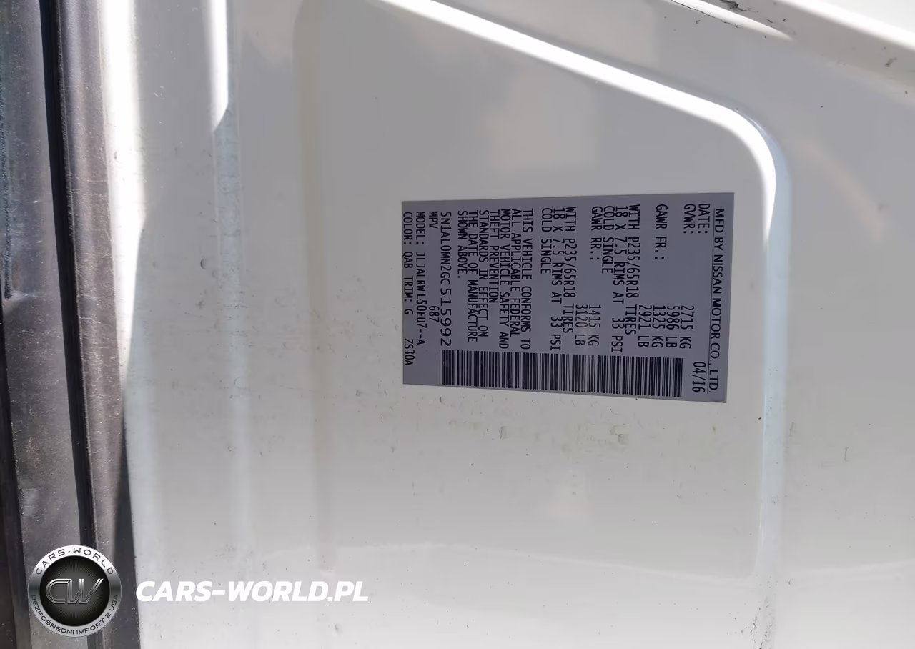 2016 Infiniti Qx60 VIN:5N1AL0MN2GC515992 - 9
