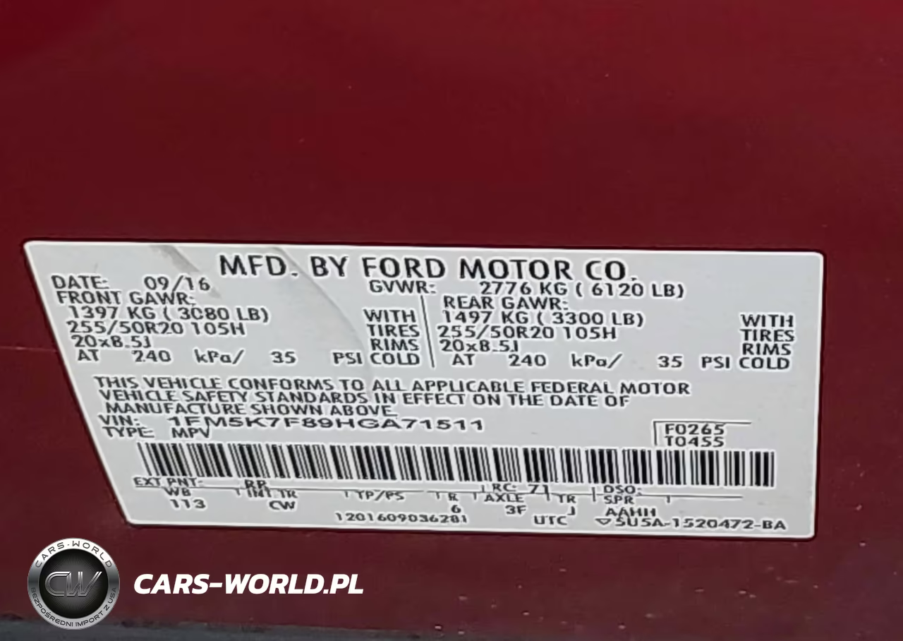 2017 Ford Explorer Limited VIN:1FM5K7F89HGA71511 - 9