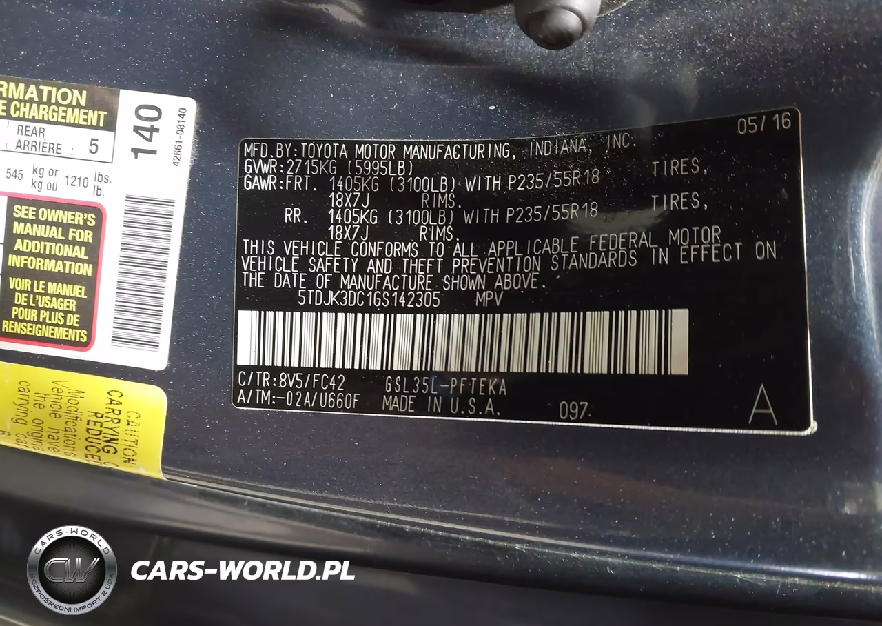2016 Toyota Sienna Le 7 Passenger VIN:5TDJK3DC1GS142305 - 9