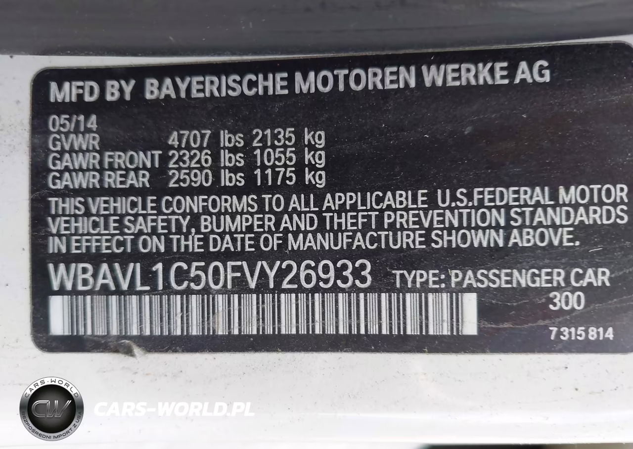 2015 BMW X1 xDrive28I VIN:WBAVL1C50FVY26933 - 9