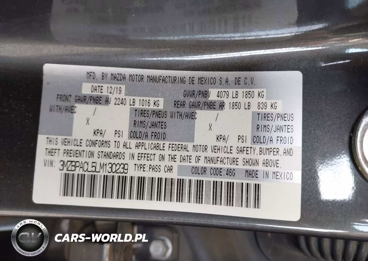 2020 Mazda Mazda3 Select Package VIN:3MZBPACL5LM130239 - 9