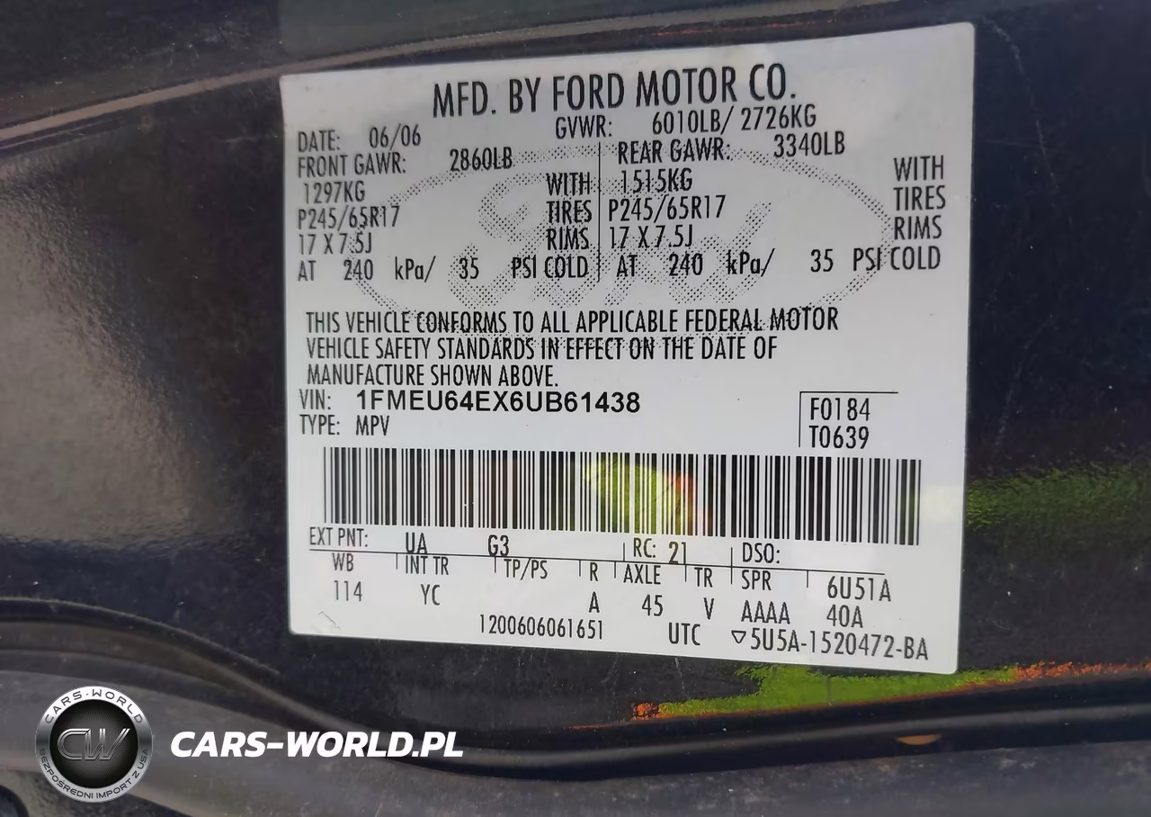 2006 Ford Explorer Eddie Bauer VIN:1FMEU64EX6UB61438 - 9