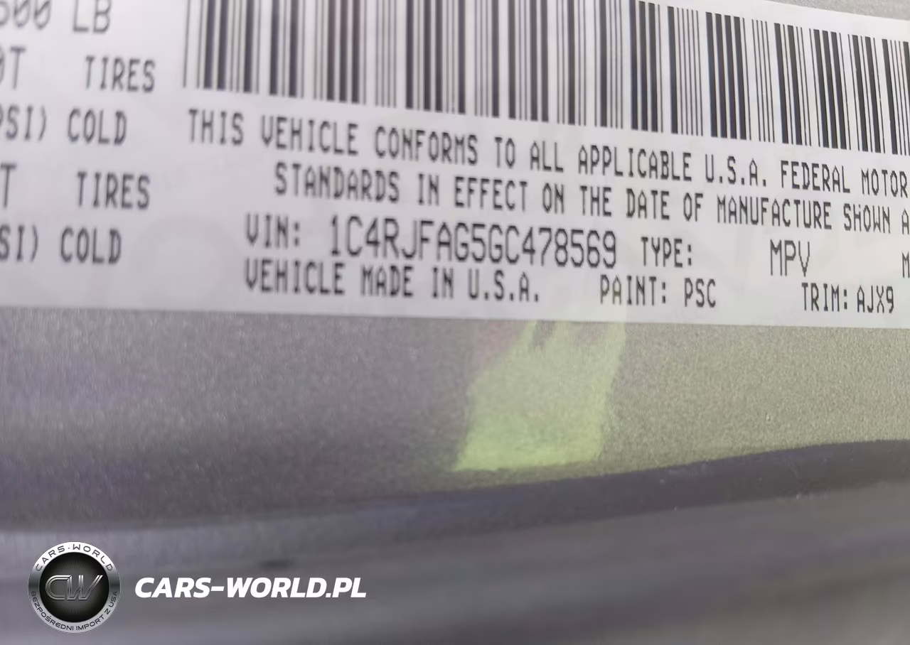 2016 Jeep Grand Cherokee VIN:1C4RJFAG5GC478569 - 9
