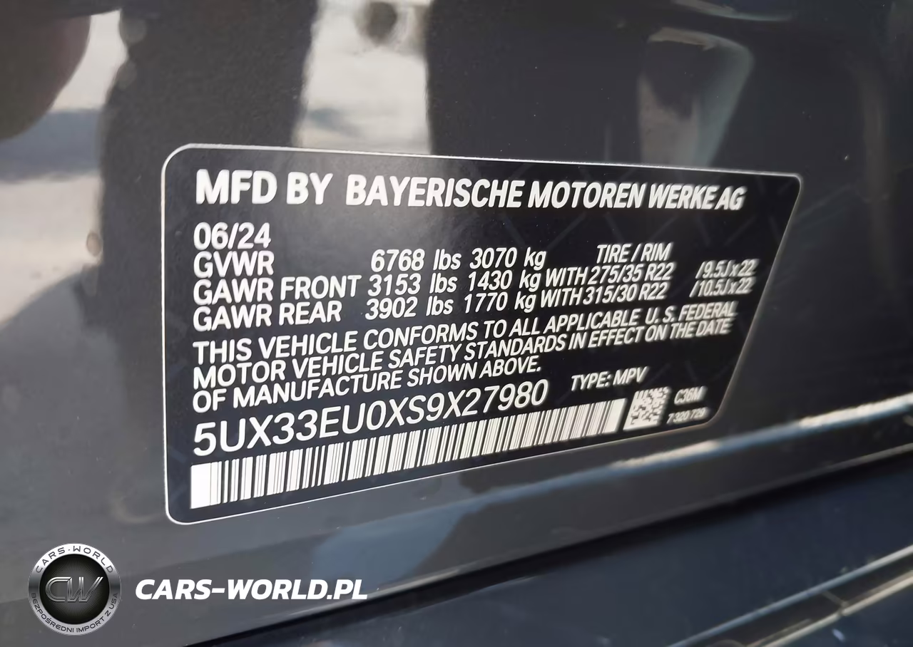 2025 BMW X5 M60I VIN:5UX33EU0XS9X27980 - 9
