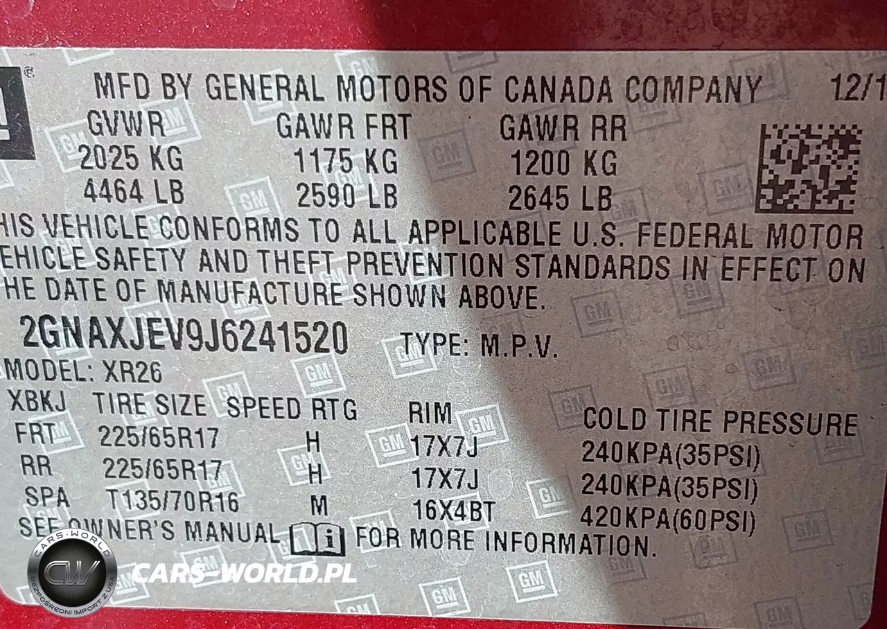 2018 Chevrolet Equinox Lt VIN:2GNAXJEV9J6241520 - 9