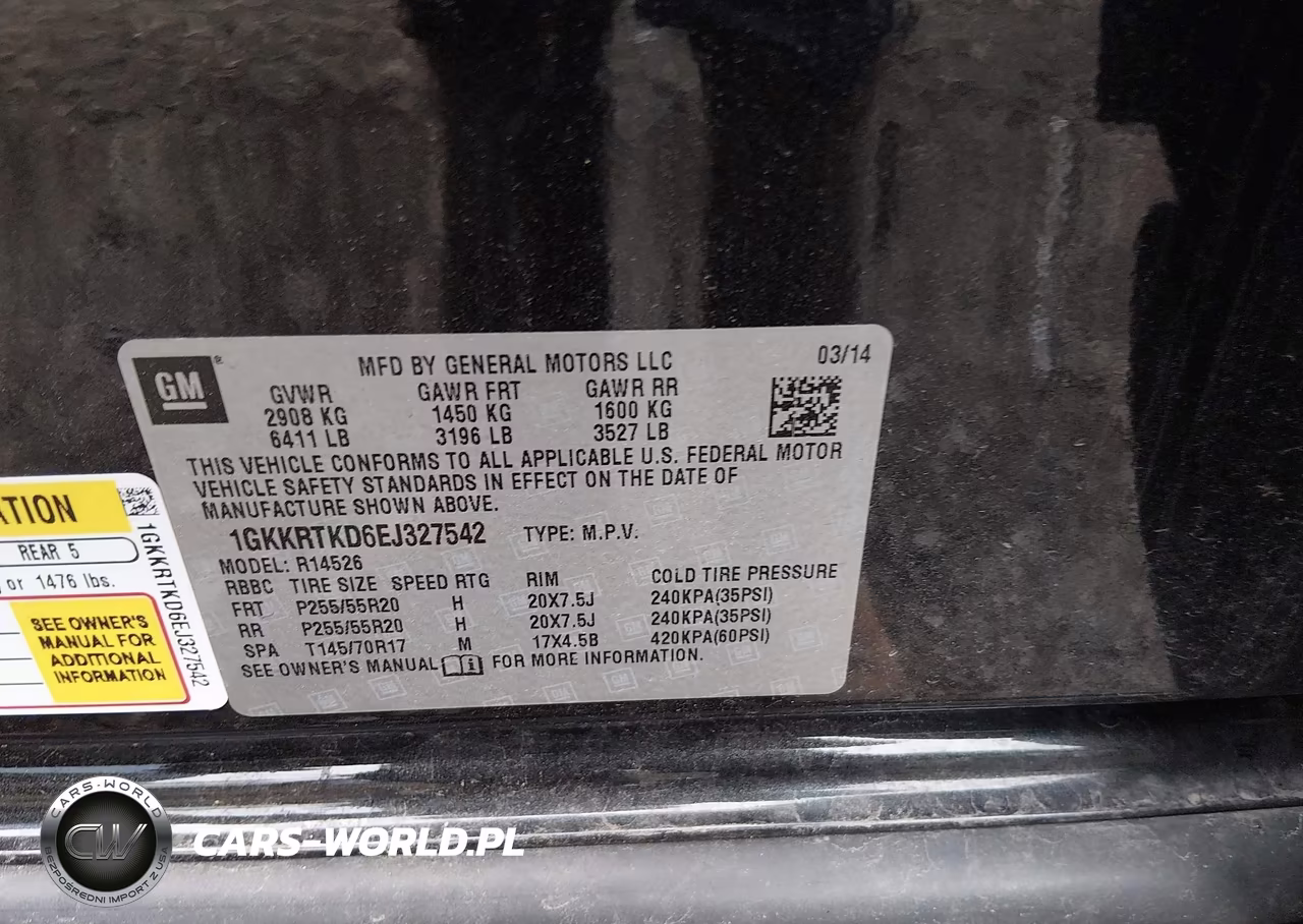2014 GMC Acadia Denali VIN:1GKKRTKD6EJ327542 - 9