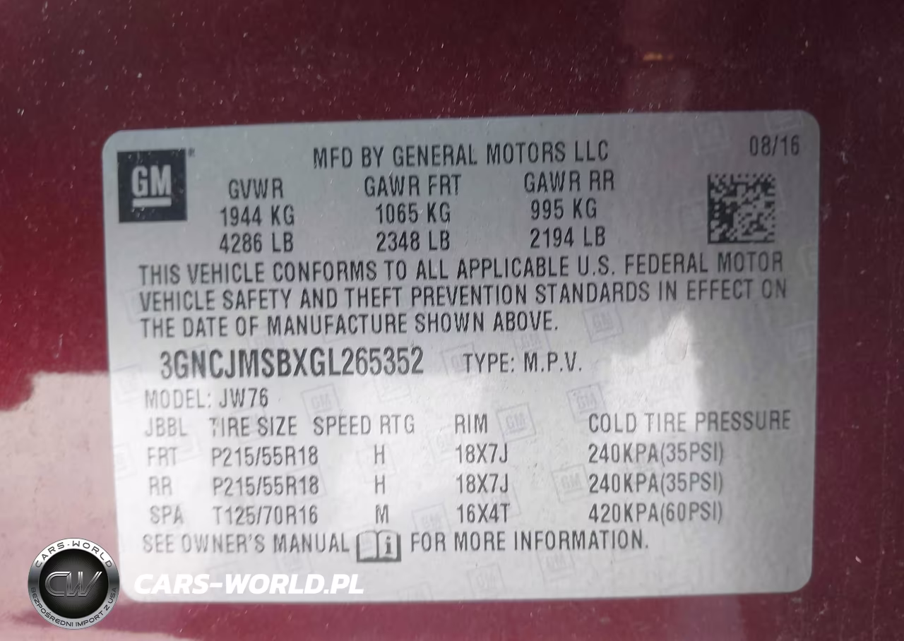 2016 Chevrolet Trax Ltz VIN:3GNCJMSBXGL265352 - 9