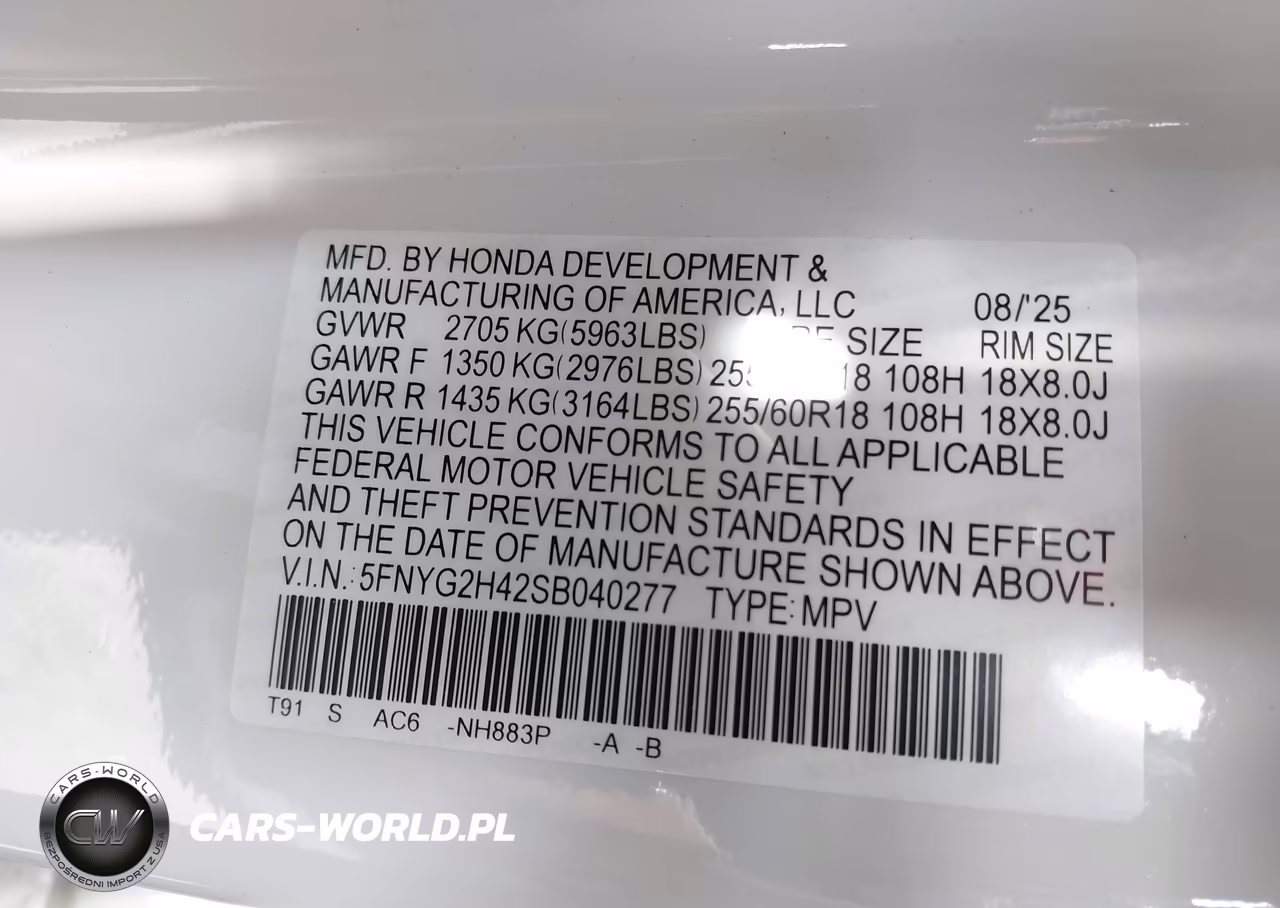 2025 Honda Pilot Ex-L VIN:5FNYG2H42SB040277 - 9