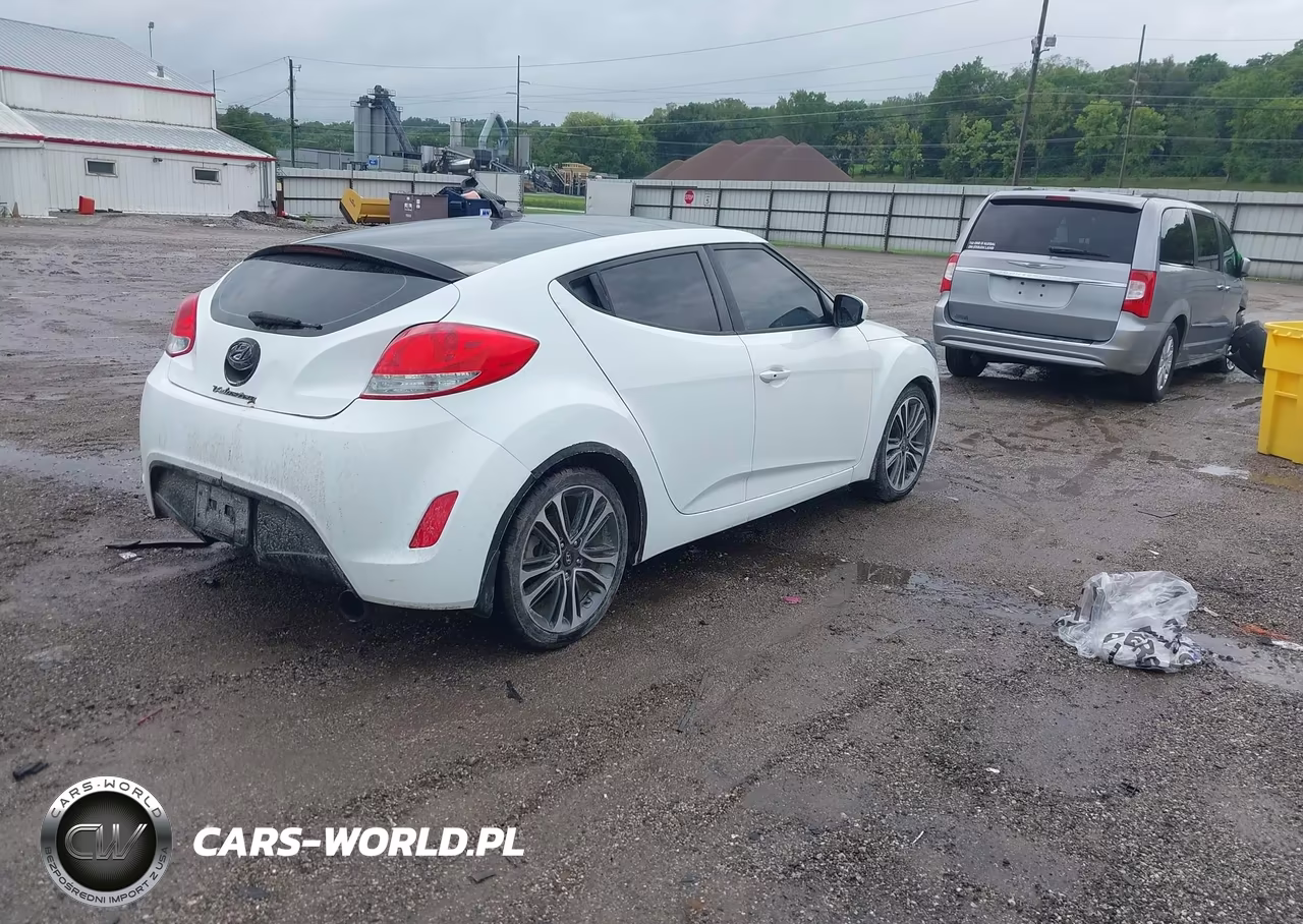 2013 Hyundai Veloster Base W-Gray VIN:KMHTC6AD3DU133239 - 4
