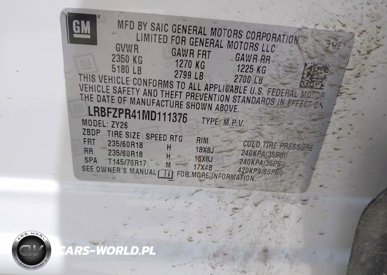 2021 Buick Envision Awd Essence VIN:LRBFZPR41MD111376 - 9