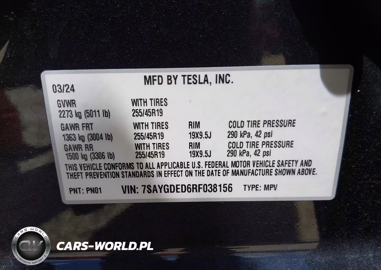 2024 Tesla Model Y Long Range Single Motor Rear-Wheel Drive-Rwd VIN:7SAYGDED6RF038156 - 9