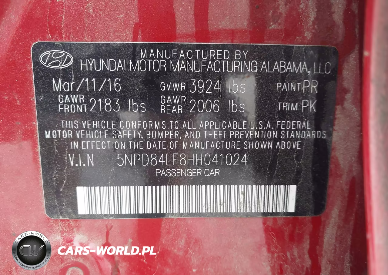 2017 Hyundai Elantra Se VIN:5NPD84LF8HH041024 - 9