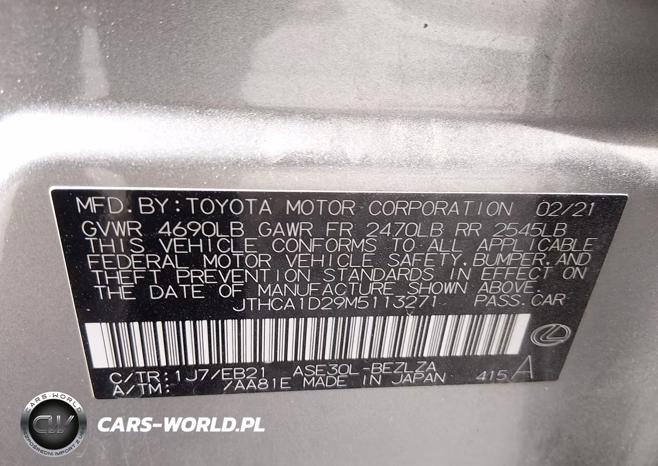 2021 Lexus Is 300 VIN:JTHCA1D29M5113271 - 9