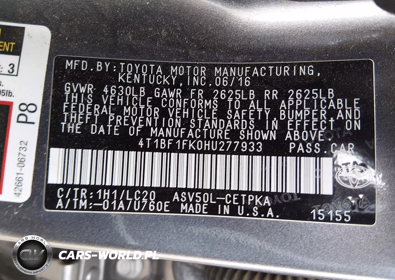 2017 Toyota Camry Xse VIN:4T1BF1FK0HU277933 - 9