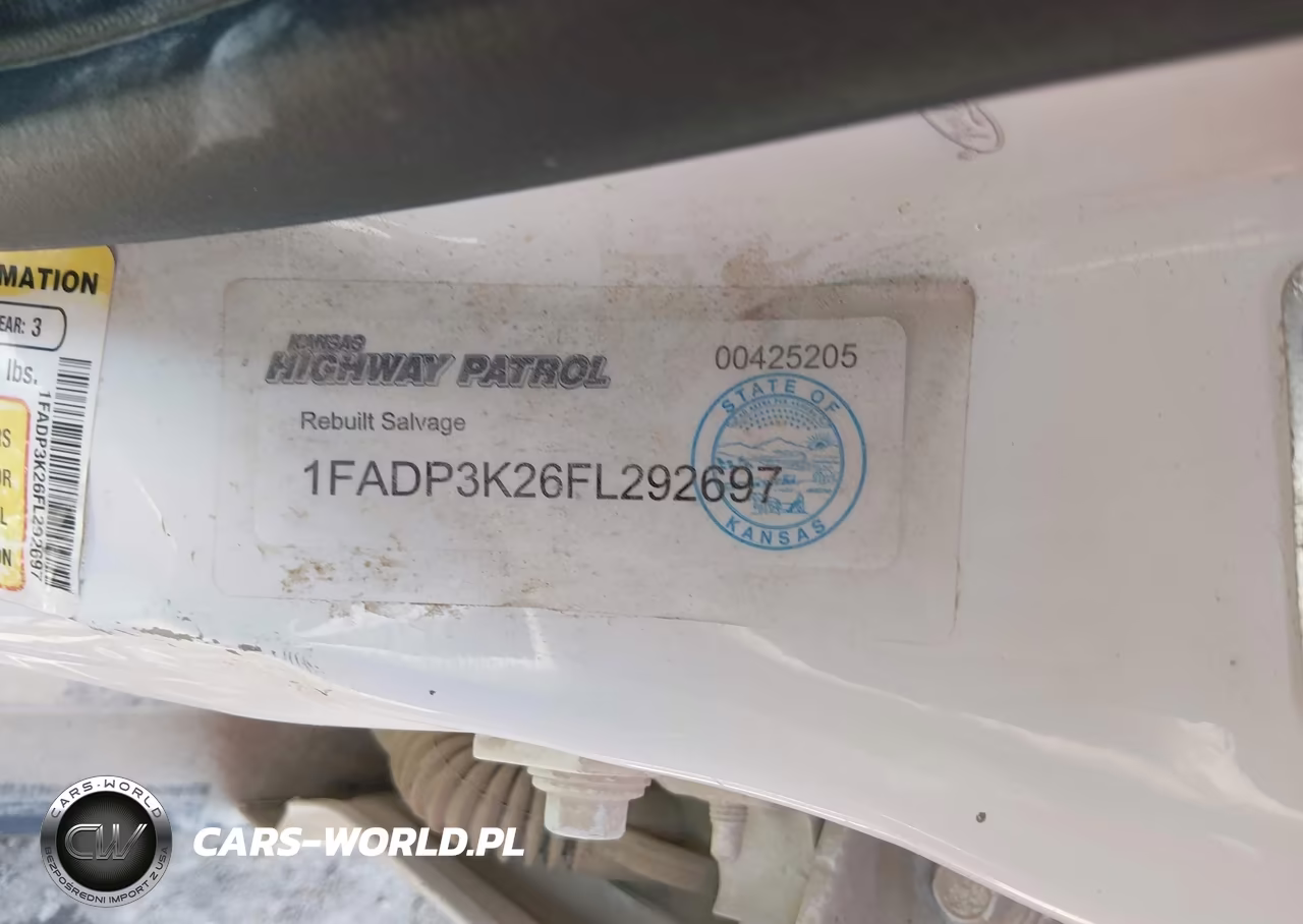 2015 FORD FOCUS SE VIN:1FADP3K26FL292697 - 9