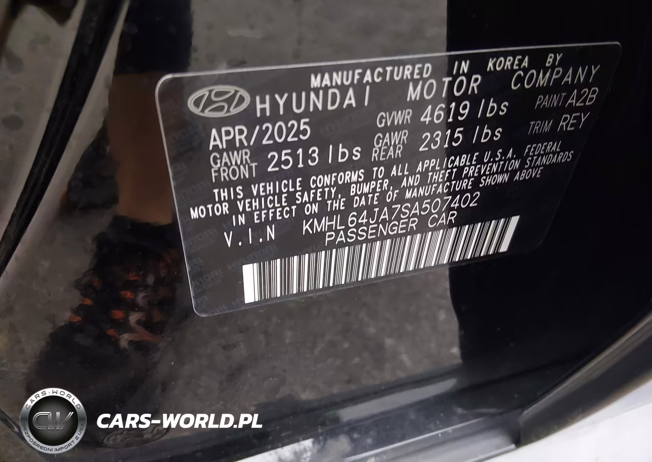 2025 Hyundai Sonata Sel VIN:KMHL64JA7SA507402 - 9