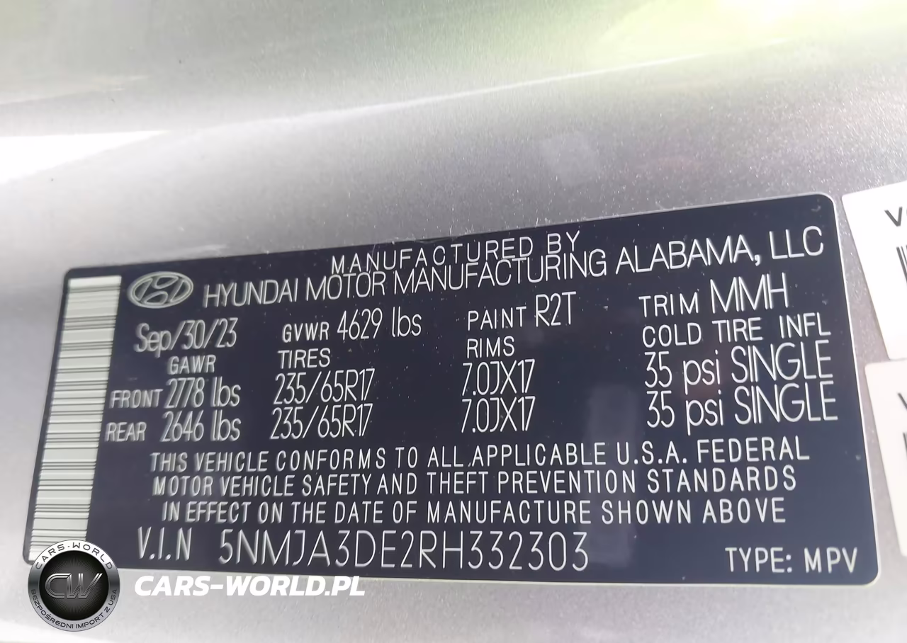 2024 Hyundai Tucson Se VIN:5NMJA3DE2RH332303 - 9