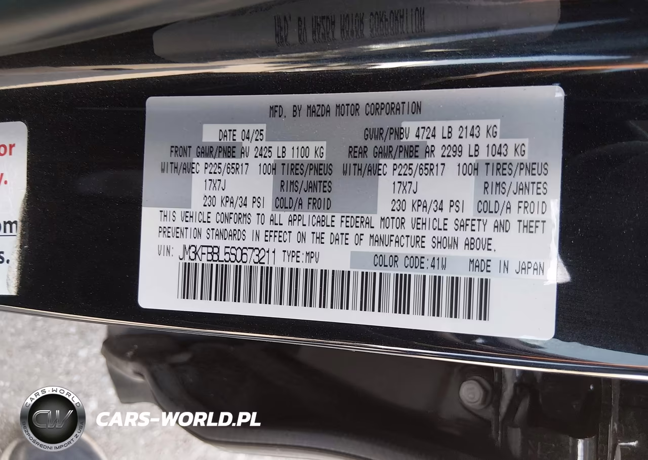 2025 Mazda Cx-5 2.5 S Select VIN:JM3KFBBL5S0673211 - 9