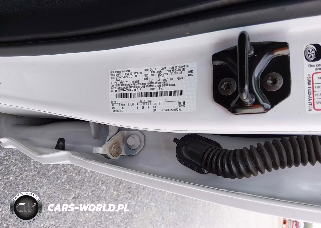 2018 Ford F-250 Xl VIN:1FT7W2A63JEC48713 - 9
