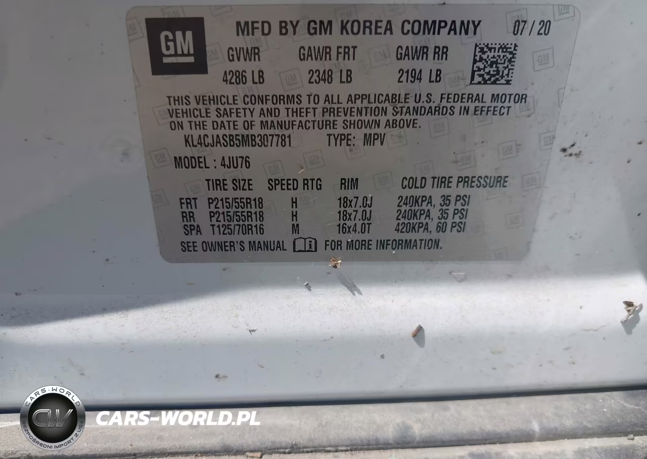 2021 Buick Encore Fwd Preferred VIN:KL4CJASB5MB307781 - 9