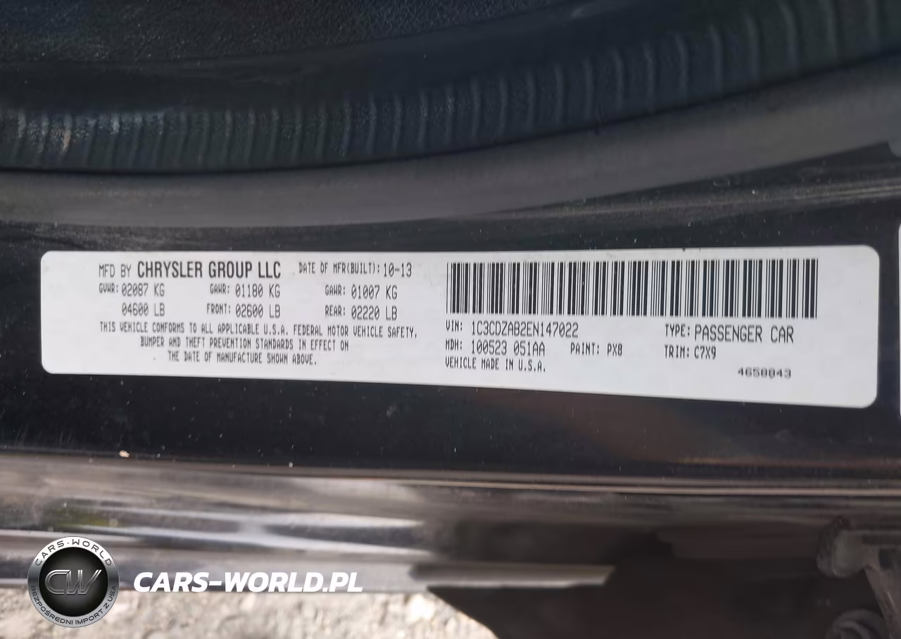 2014 Dodge Avenger Se VIN:1C3CDZAB2EN147022 - 9