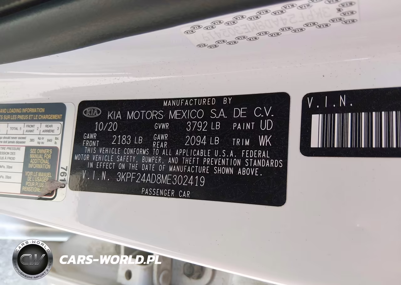 2021 Kia Forte Lxs VIN:3KPF24AD8ME302419 - 9