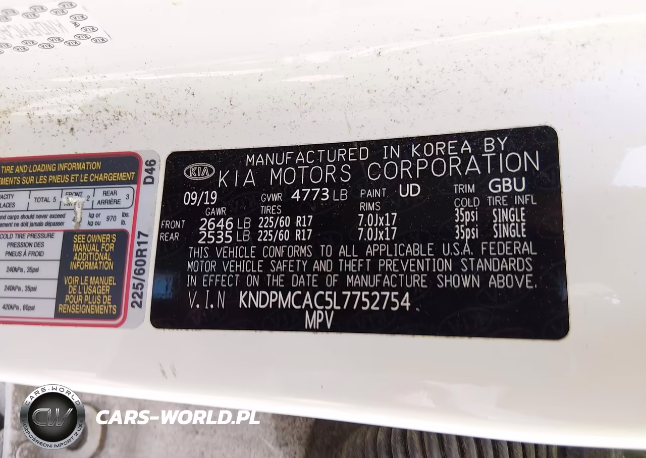 2020 Kia Sportage Lx VIN:KNDPMCAC5L7752754 - 9