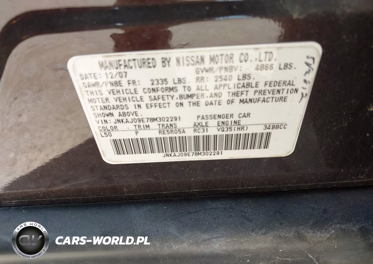 2008 Infiniti Ex35 Journey VIN:JNKAJ09E78M302291 - 9