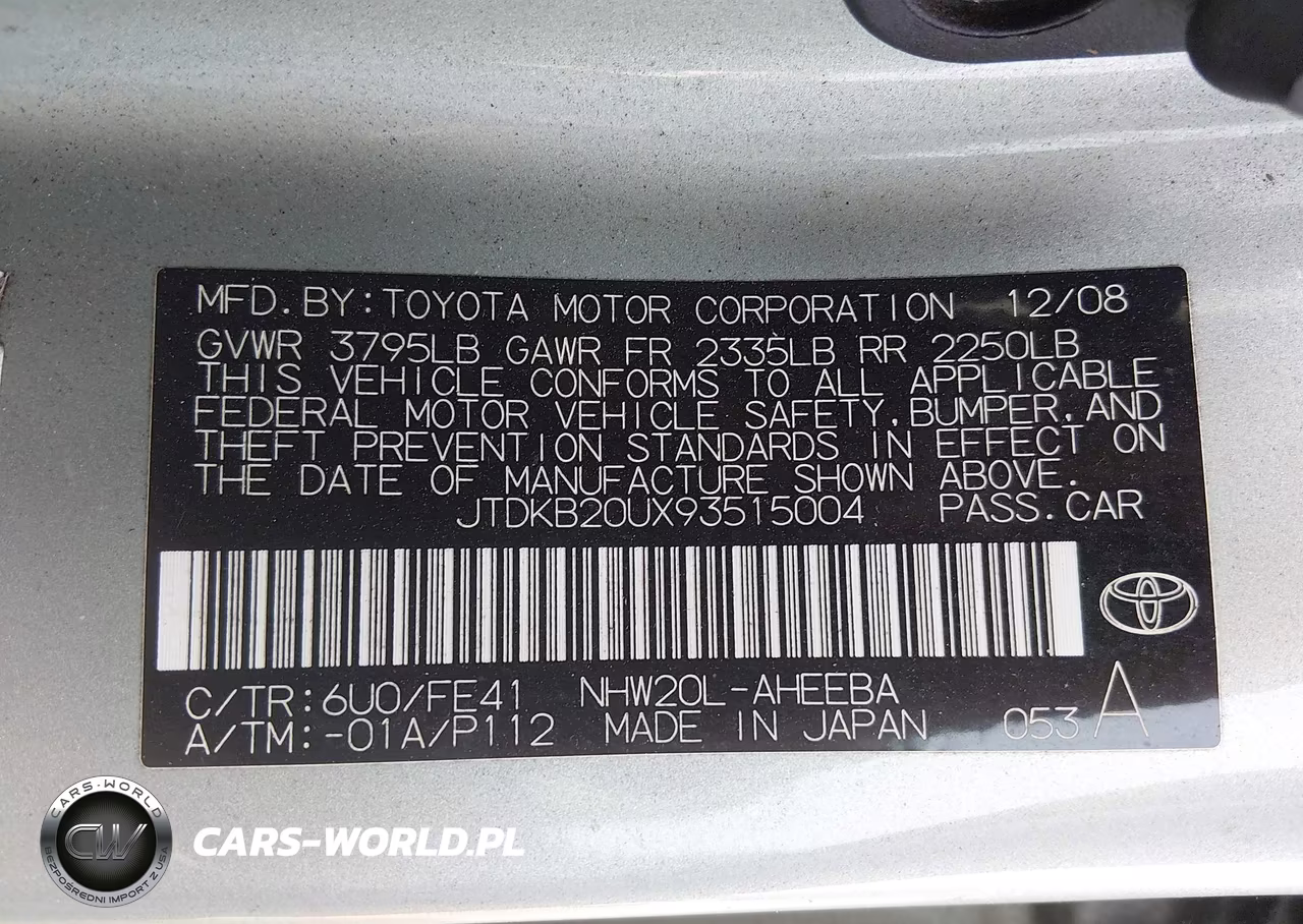 2009 Toyota Prius VIN:JTDKB20UX93515004 - 9