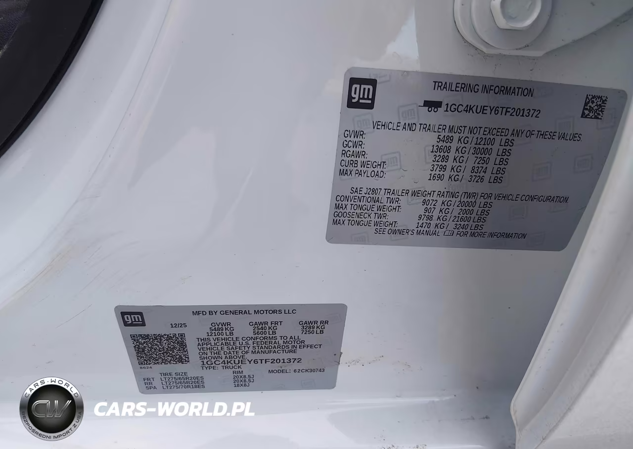 2026 Chevrolet Silverado 3500 Hd , Standard Bed, Ltz, 4Wd VIN:1GC4KUEY6TF201372 - 8