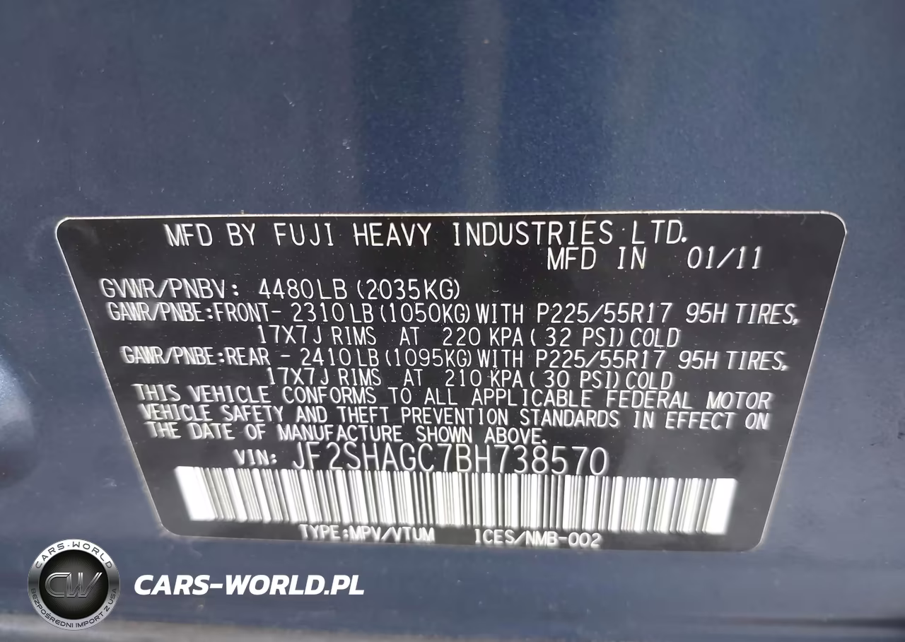 2011 Subaru Forester 2.5X Touring VIN:JF2SHAGC7BH738570 - 9