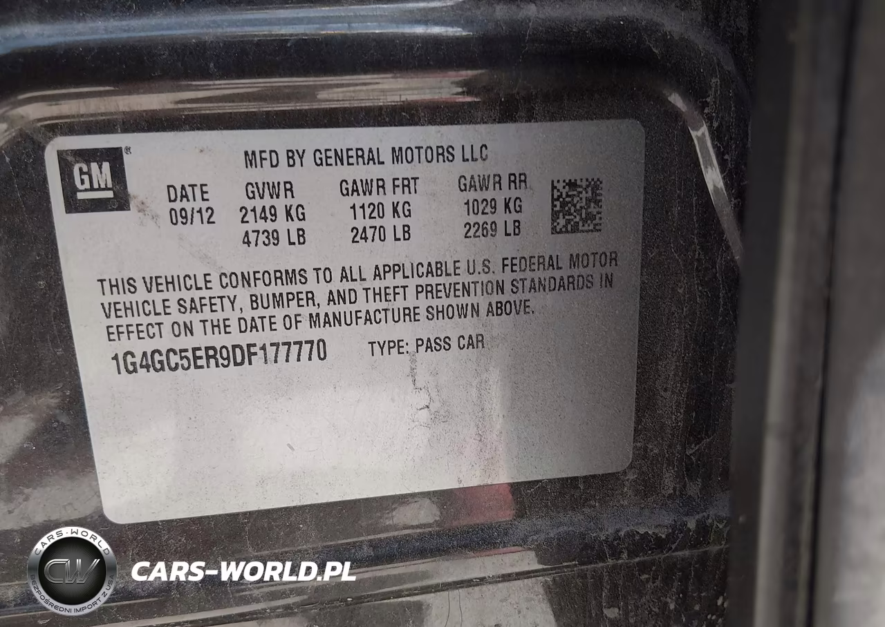 2013 Buick Lacrosse Leather Group VIN:1G4GC5ER9DF177770 - 9