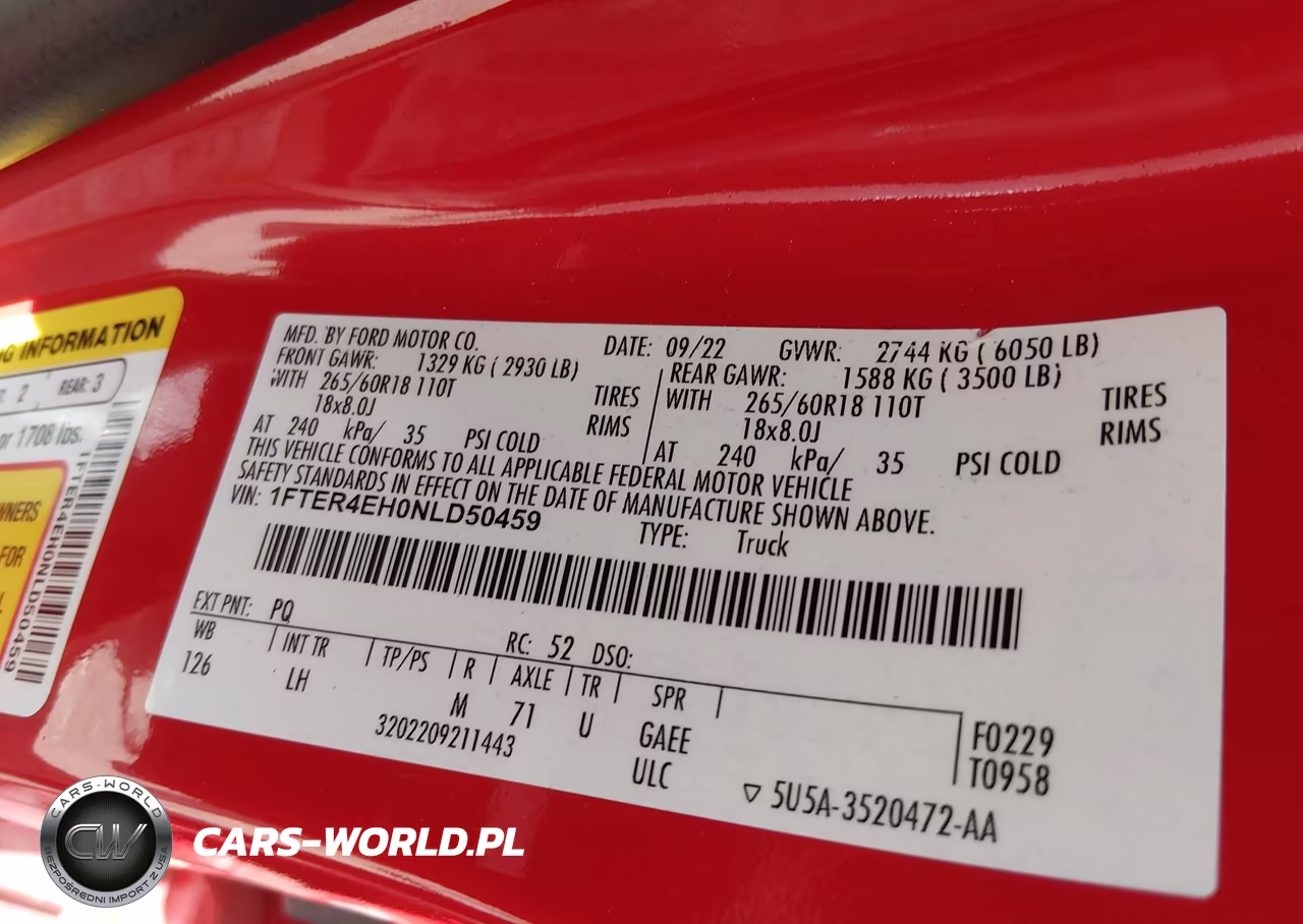 2022 Ford Ranger Xlt VIN:1FTER4EH0NLD50459 - 9