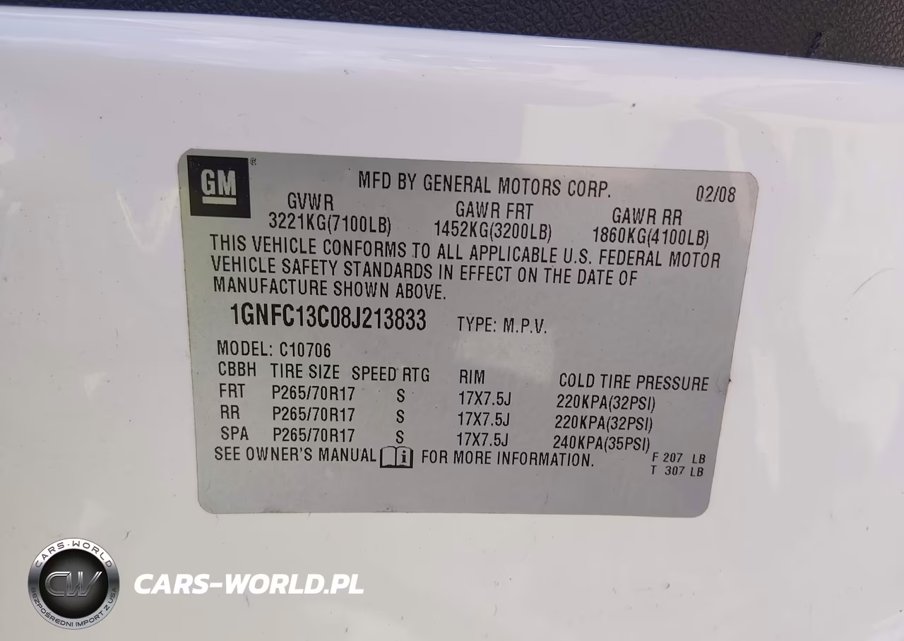 2008 Chevrolet Tahoe Ls VIN:1GNFC13C08J213833 - 9