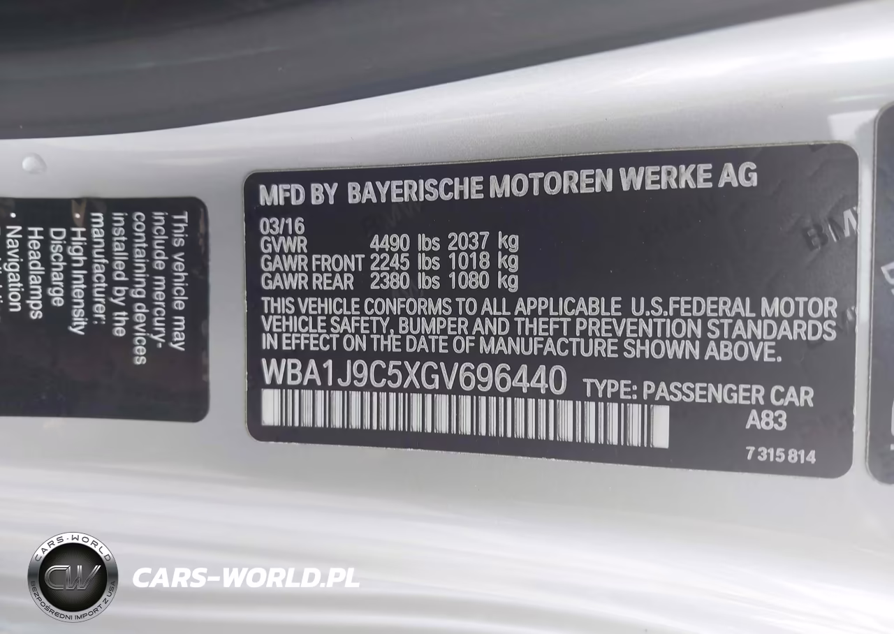 2016 BMW M235I xDrive VIN:WBA1J9C5XGV696440 - 9