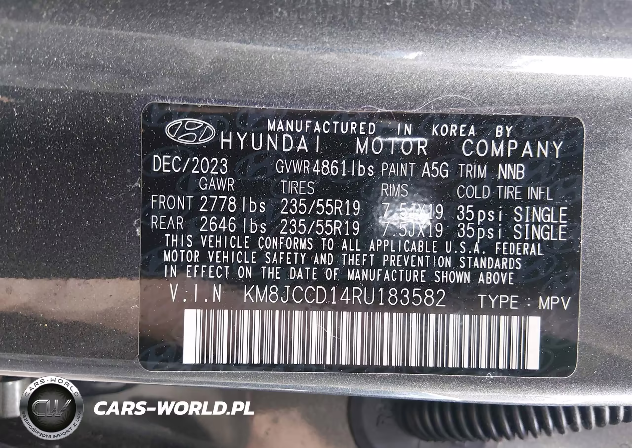 2024 Hyundai Tucson Hybrid Sel Convenience VIN:KM8JCCD14RU183582 - 9