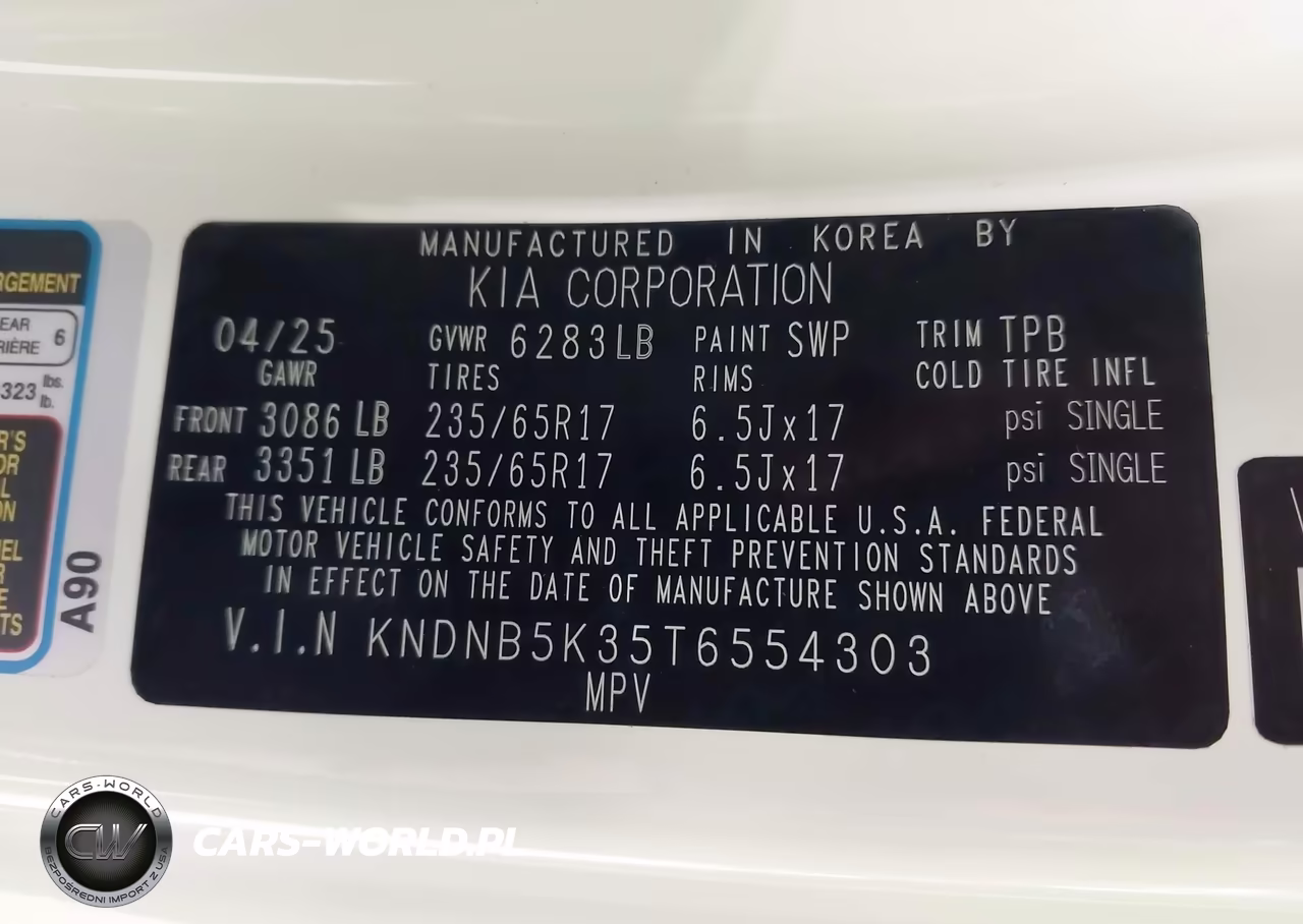 2026 Kia Carnival Mpv Lxs VIN:KNDNB5K35T6554303 - 9