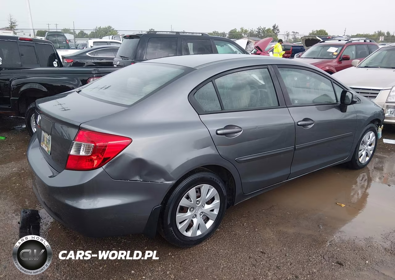 2012 Honda Civic Lx VIN:19XFB2F57CE005050 - 4