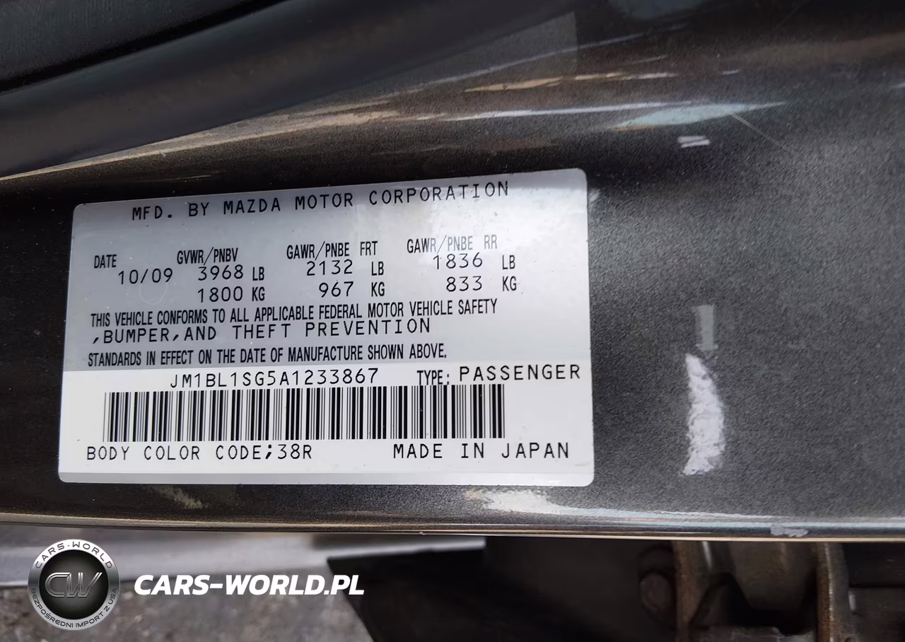 2010 Mazda Mazda3 I Touring VIN:JM1BL1SG5A1233867 - 9