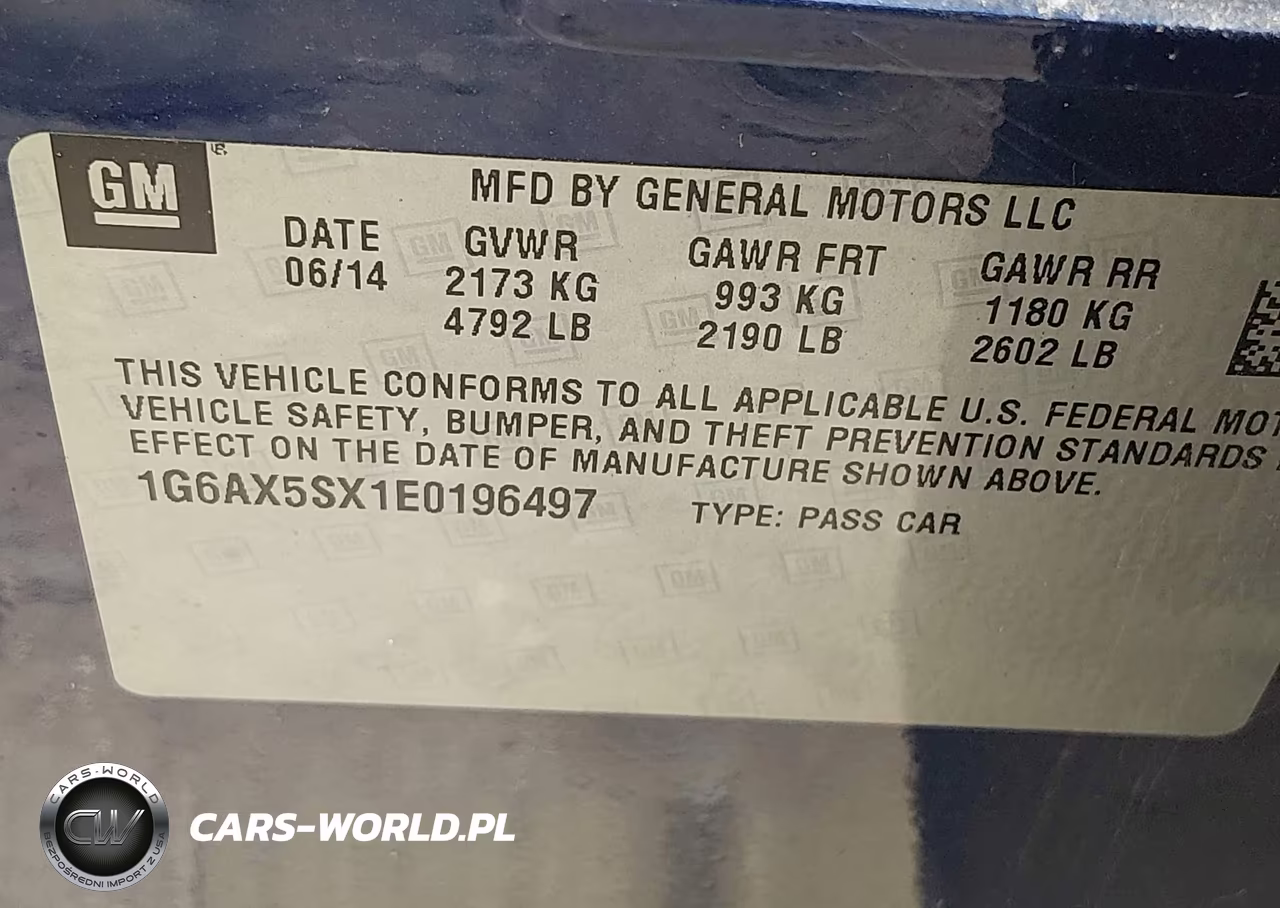 2014 Cadillac Cts Luxury VIN:1G6AX5SX1E0196497 - 9