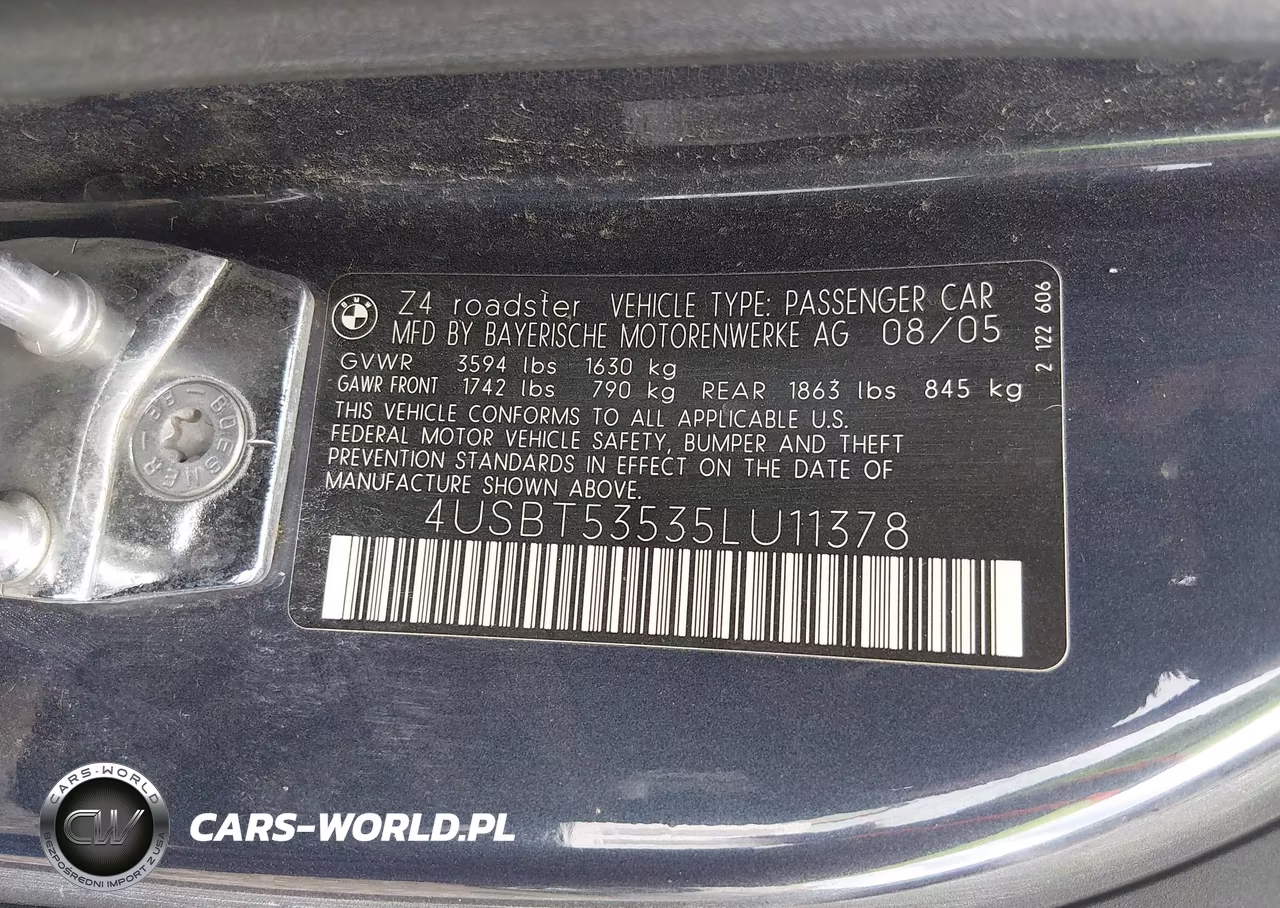 2005 BMW Z4 3.0I VIN:4USBT53535LU11378 - 9