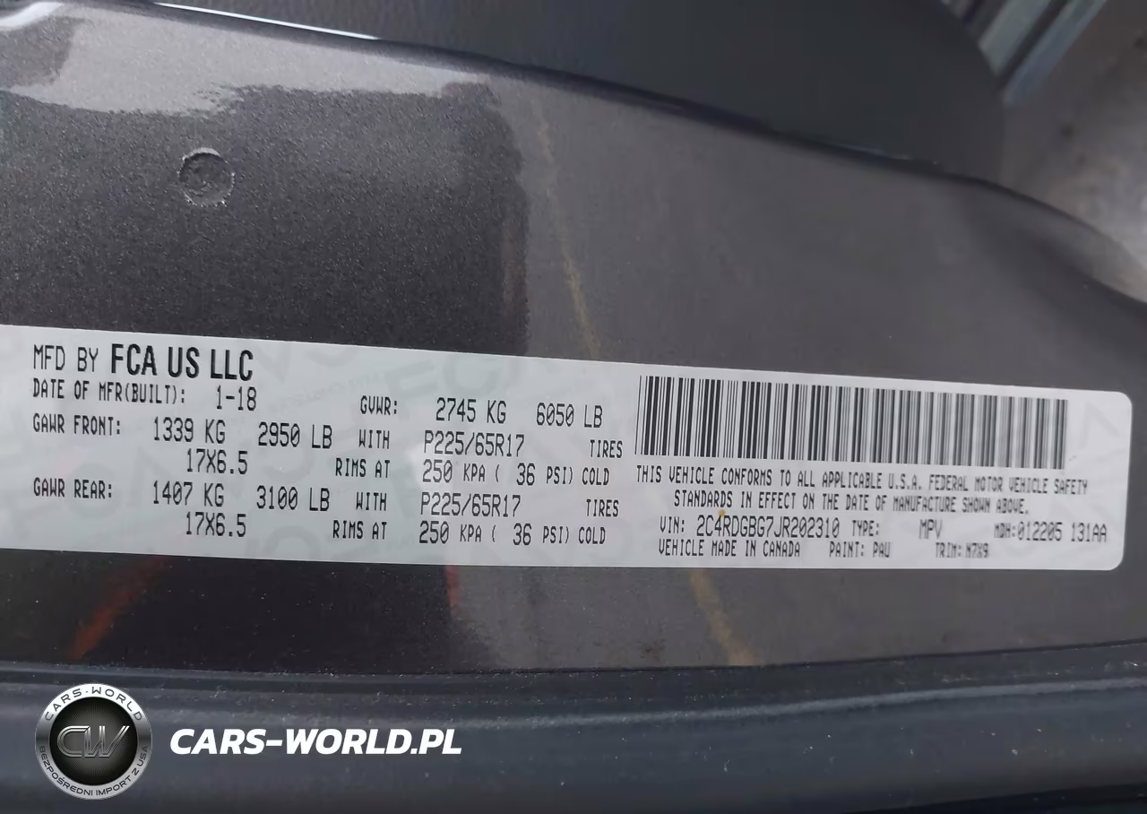 2018 Dodge Grand Caravan Se Plus VIN:2C4RDGBG7JR202310 - 9
