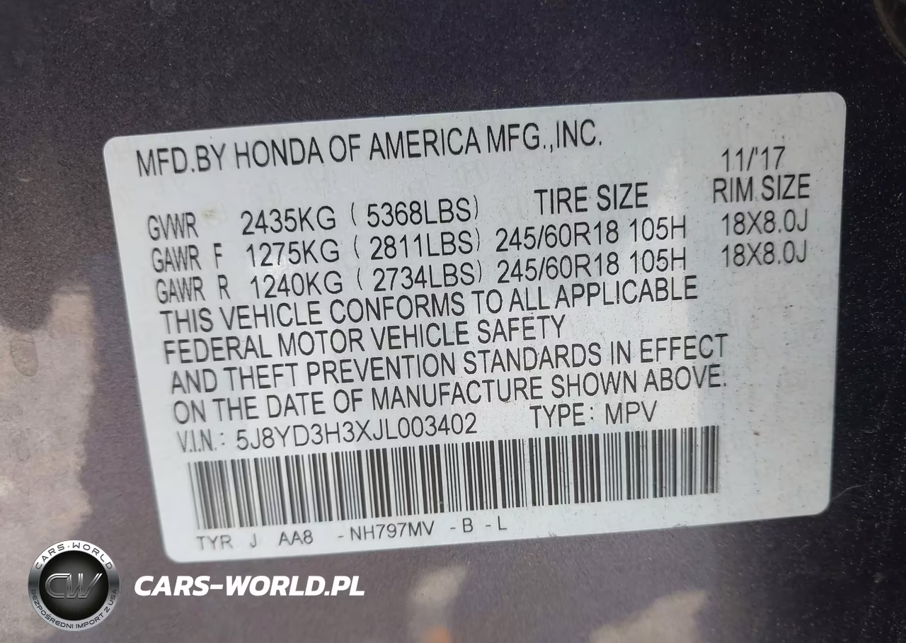 2018 Acura Mdx VIN:5J8YD3H3XJL003402 - 9