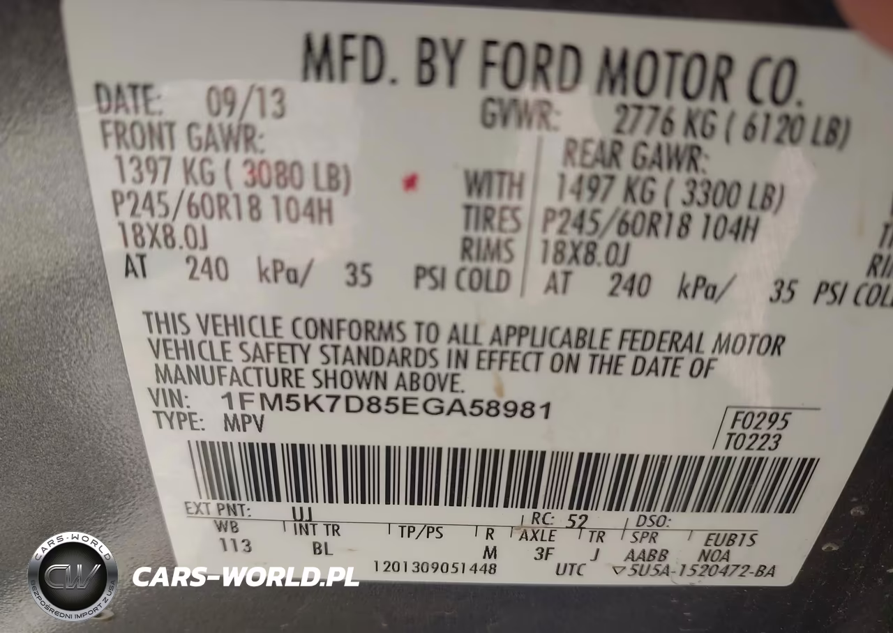 2014 Ford Explorer Xlt VIN:1FM5K7D85EGA58981 - 9