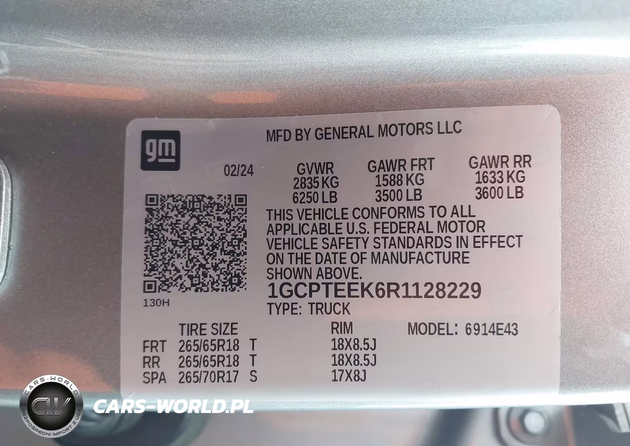 2024 Chevrolet Colorado 4Wd Trail Boss VIN:1GCPTEEK6R1128229 - 9