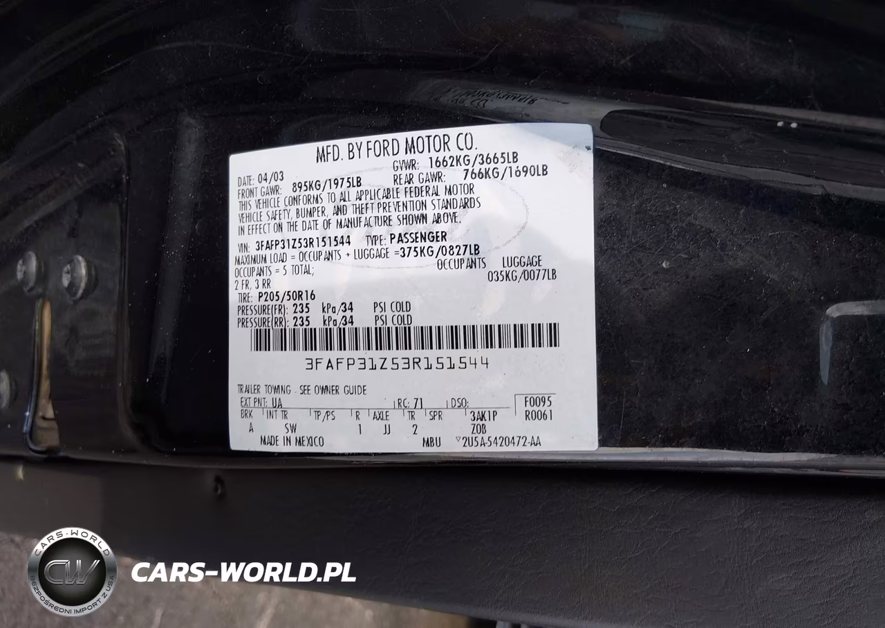 2003 Ford Focus Zx3 VIN:3FAFP31Z53R151544 - 9