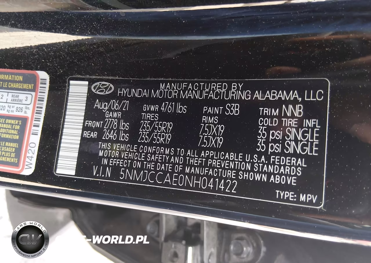 2022 Hyundai Tucson Sel VIN:5NMJCCAE0NH041422 - 9