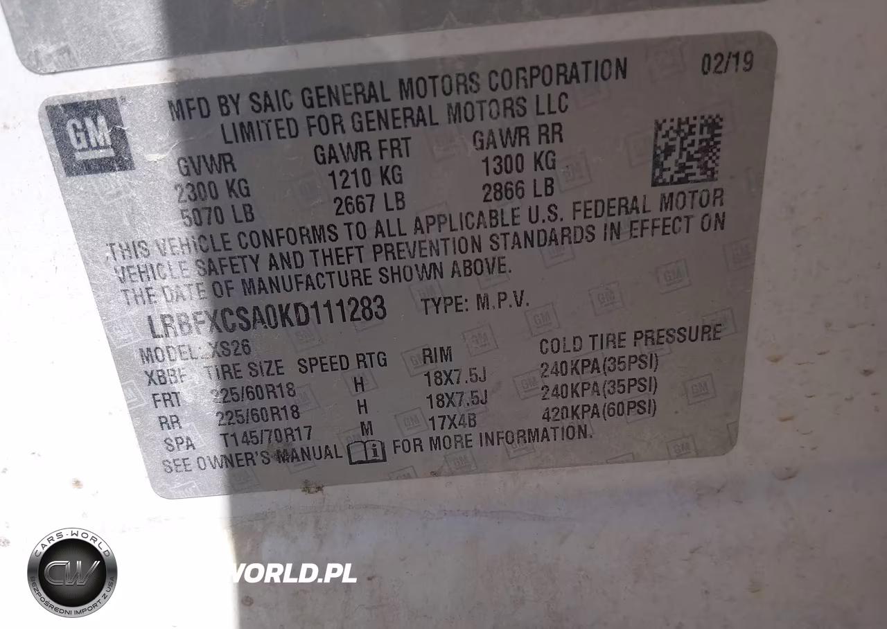 2019 Buick Envision Fwd Essence VIN:LRBFXCSA0KD111283 - 9