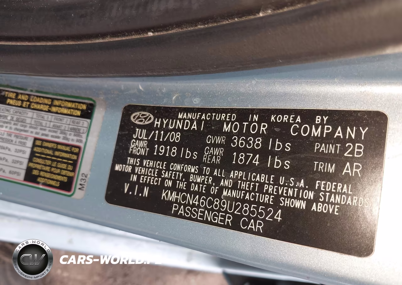 2009 Hyundai Accent Gls VIN:KMHCN46C89U285524 - 9